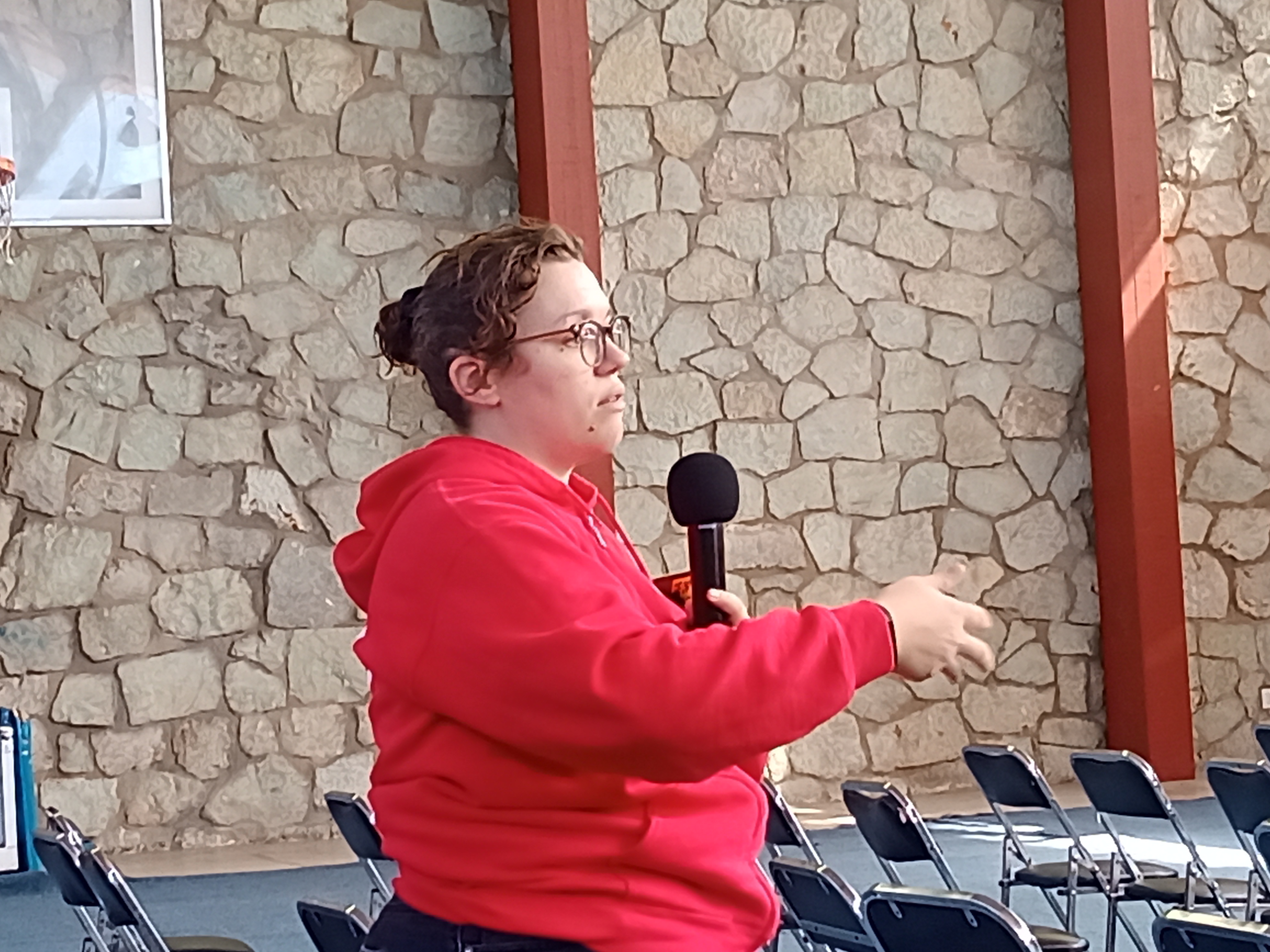 foto visita a escuela rural