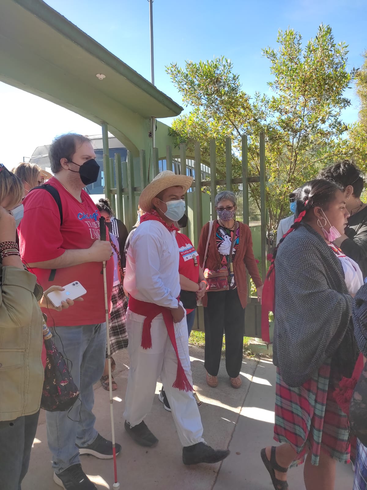 foto visita a escuela rural