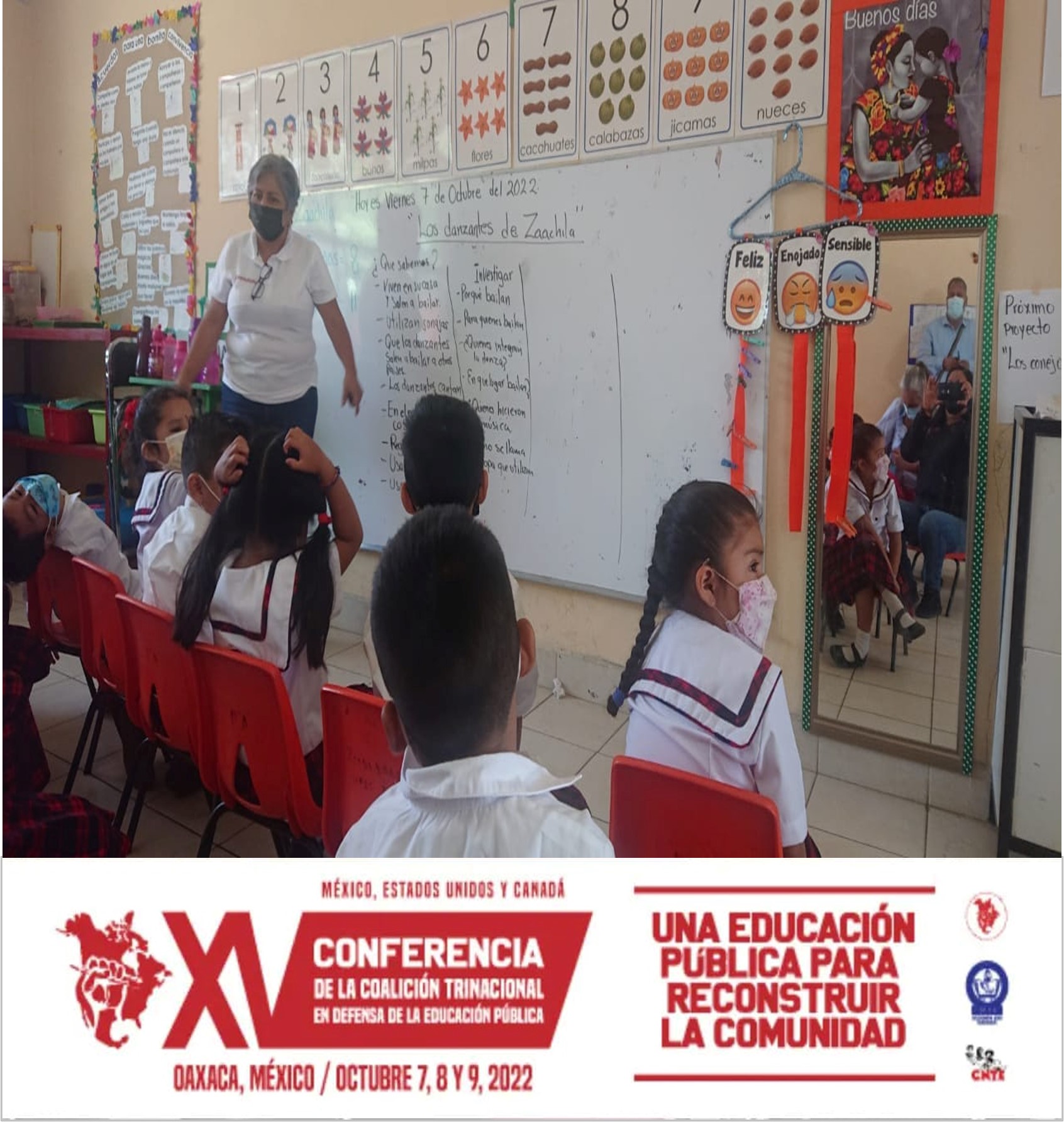 foto visita a escuela rural