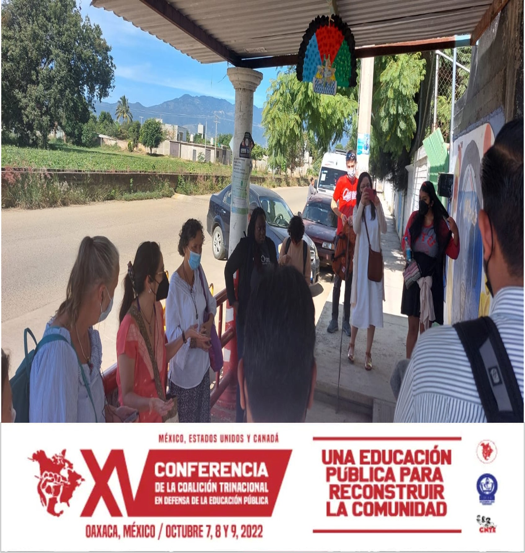 foto visita a escuela rural