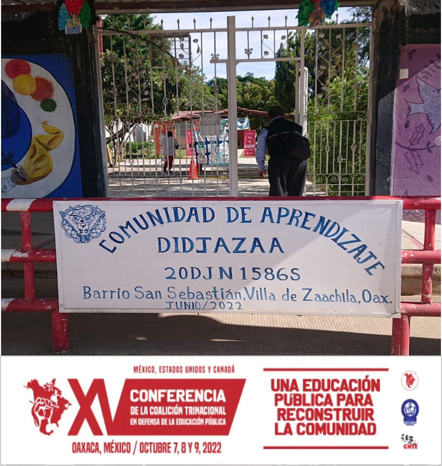 foto visita a escuela rural